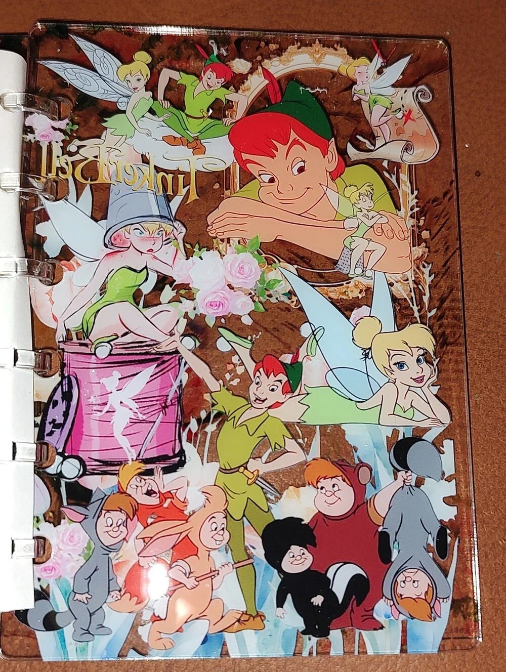New! A7 Size Tinkerbell Shaker Notebook With Paper